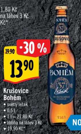 Krušovice Bohém, 0,5 l