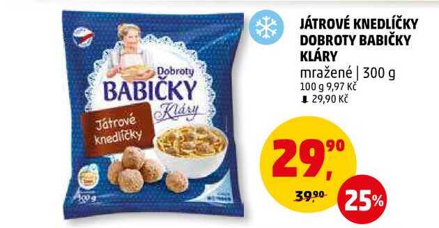 JÁTROVÉ KNEDLÍČKY DOBROTY BABIČKY KLÁRY, 300 g