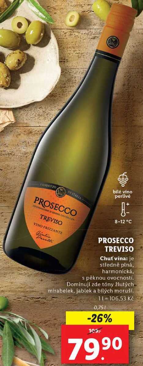 PROSECCO TREVISO, 0,75 l