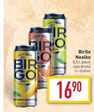 BirGo Nealko 0,5 l, plech 
