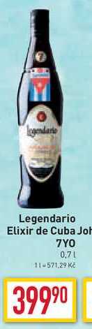 Legendario Elixir de Cuba 0,7l v akci | AkcniCeny.cz