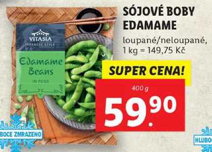 SÓJOVÉ BOBY EDAMAME, 400 g