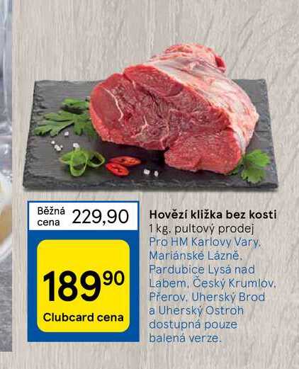 Hovězí kližka bez kosti 1 kg