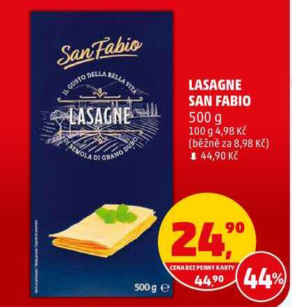 LASAGNE SAN FABIO, 500 g