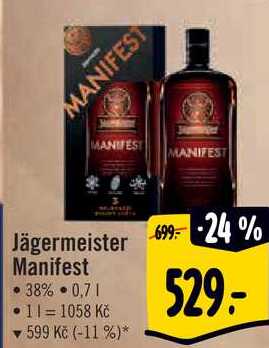 Jägermeister Manifest, 0,7 l