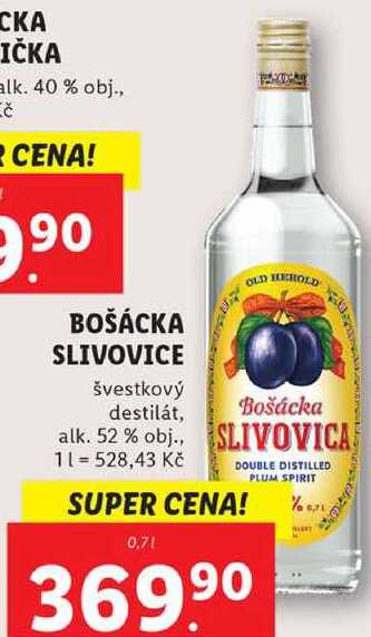 BOŠÁCKA SLIVOVICE, 0,7 l