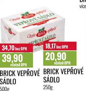BRICK VEPŘOVÉ SÁDLO 250g