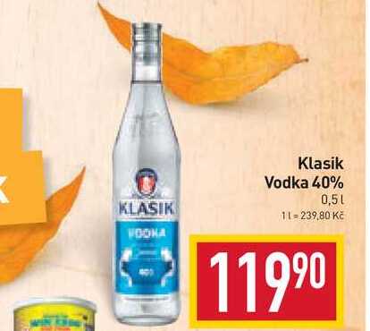 Klasik Vodka 40% 0,5l v akci