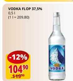 VODKA FLOP 37,5% 0,5l v akci