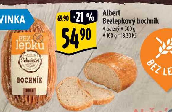 Albert Bezlepkový bochník 300 g