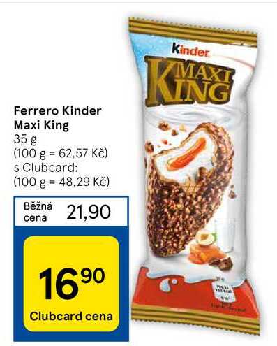 Ferrero Kinder Maxi King 35 g