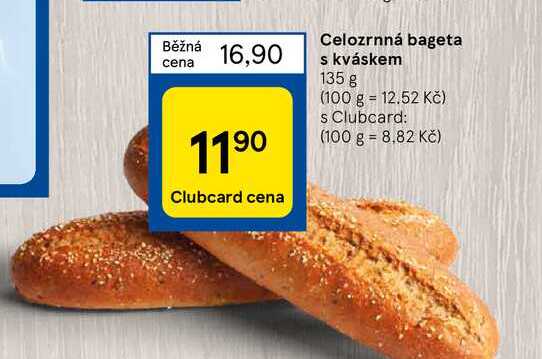 Celozrnná bageta s kváskem 135 g