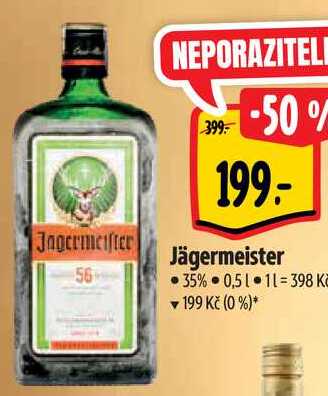 Jagermeister 0,5 l v akci | AkcniCeny.cz