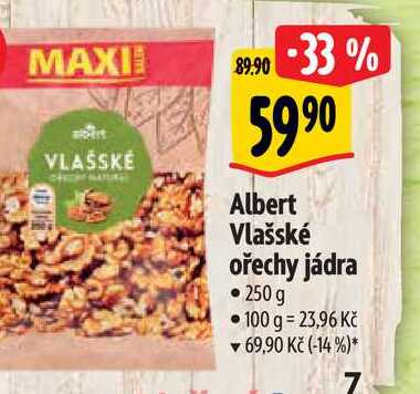 Albert Vlašské ořechy jádra • 250 g