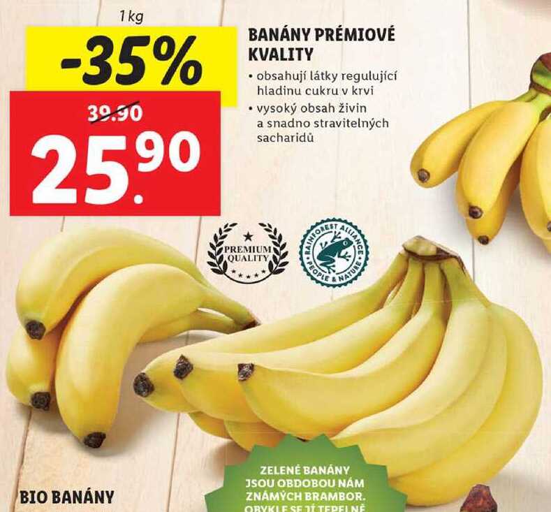 BANÁNY PRÉMIOVÉ KVALITY, 1 kg