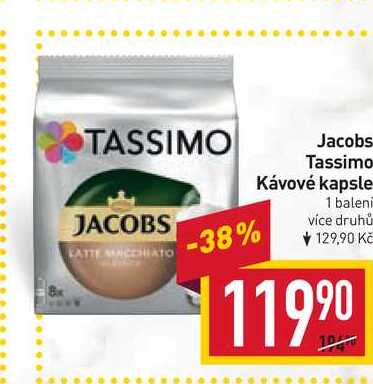 Jacobs Tassimo Kávové kapsle 1 baleni