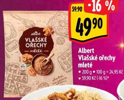 Albert Vlašské ořechy mleté, 200 g
