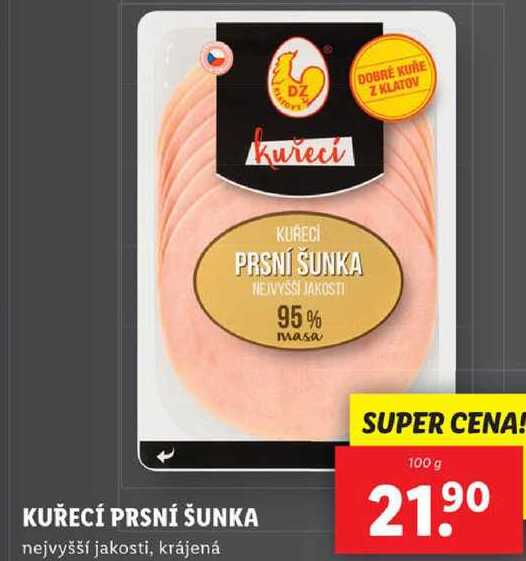 KUŘECÍ PRSNÍ ŠUNKA, 100 g