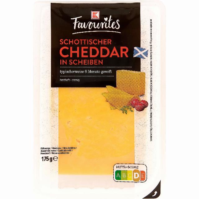 K-FAVOURITES Cheddar plátky 9 měsíců