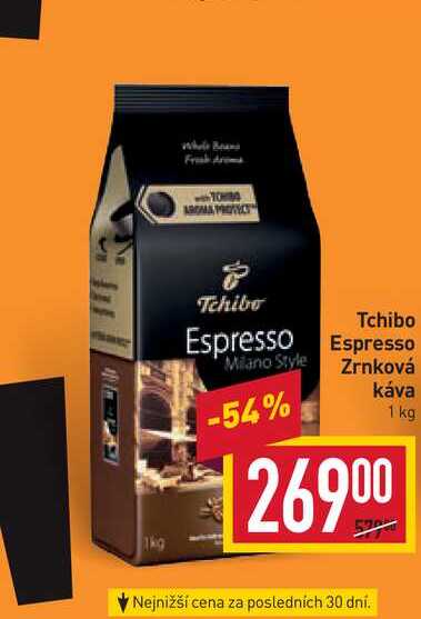 Tchibo Espresso Espresso Milano Style Zrnková káva 1 kg 