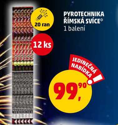 PYROTECHNIKA ŘÍMSKÁ SVÍCE, 1 balení