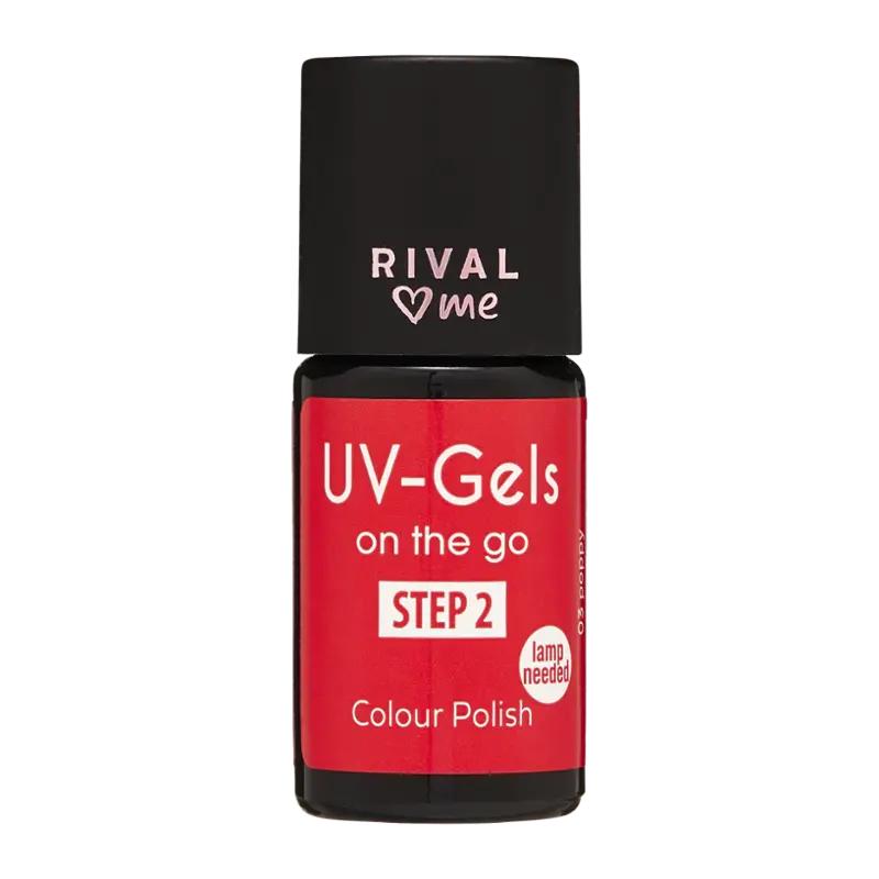 RIVAL Loves Me Barevný UV-Gel lak na nehty krok 2, 1 ks