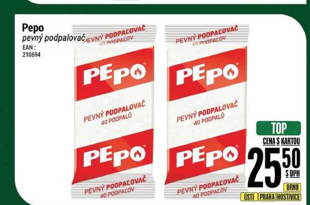 Pepo pevný podpalovač