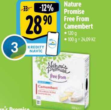 Nature Promise Free From Camembert 120 g