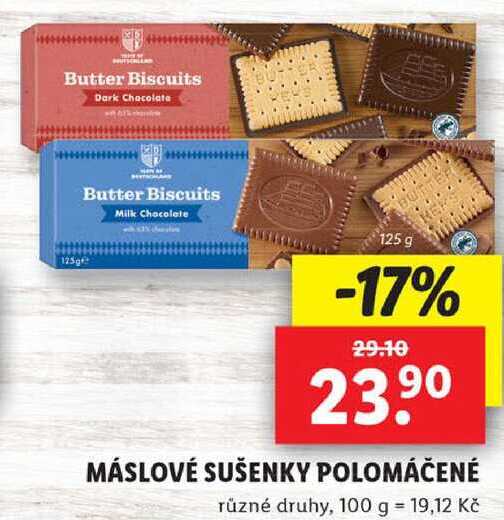 MÁSLOVÉ SUŠENKY POLOMÁČENÉ, 125 g