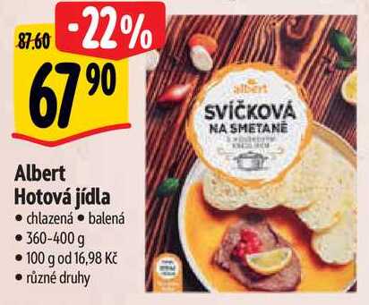 Albert Hotová jídla, 360-400 g