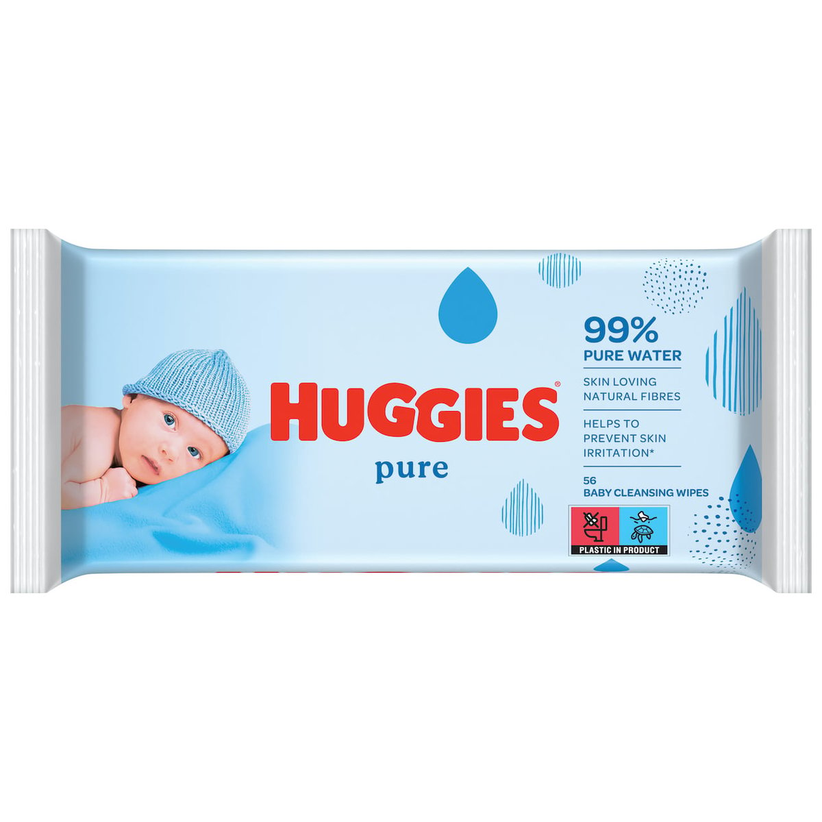 Huggies Pure single dětské vlhčené ubrousky