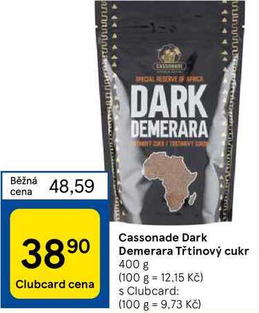 Cassonade Dark Demerara Třtinový cukr v akci