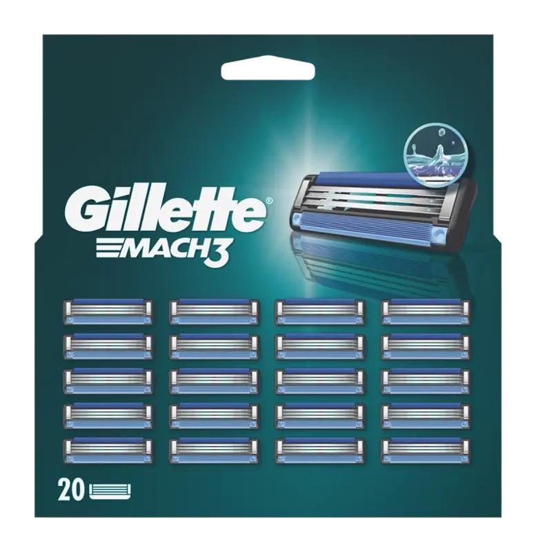 Gillette Holicí hlavice Gillette Mach3, 20 ks