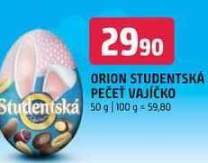 ORION STUDENTSKÁ PEČEŤ Dražé vajíčko 50g