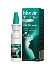 Nasivin® Sensitive 0,5 mg/ml nosní sprej, roztok 10 ml