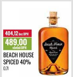BEACH HOUSE SPICED 40% 0,7l