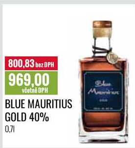 BLUE MAURITIUS GOLD 40% 0,7l