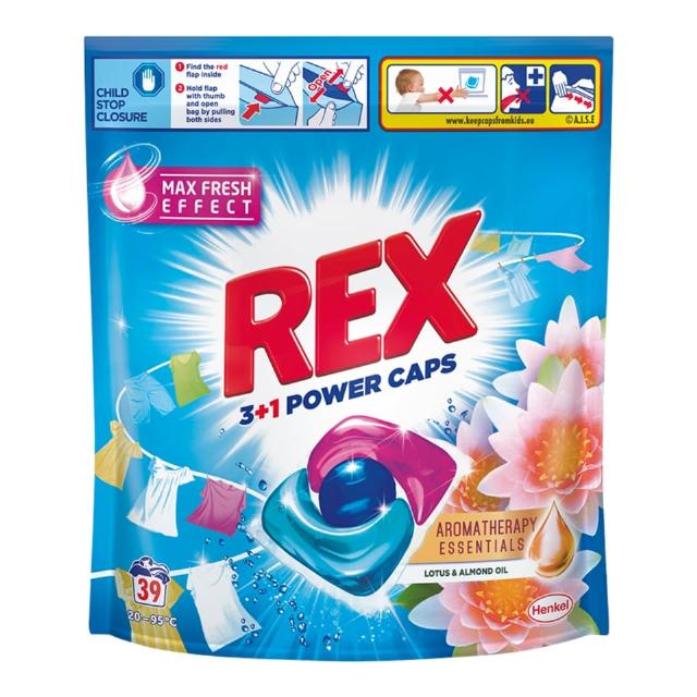 Rex prací kapsle Lotus & Almond Oil