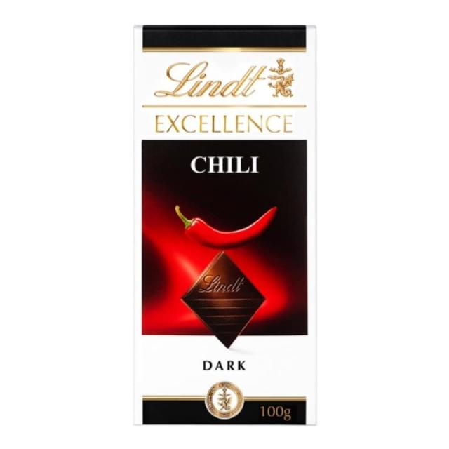 Lindt Excellence Hořká čokoláda s chilli