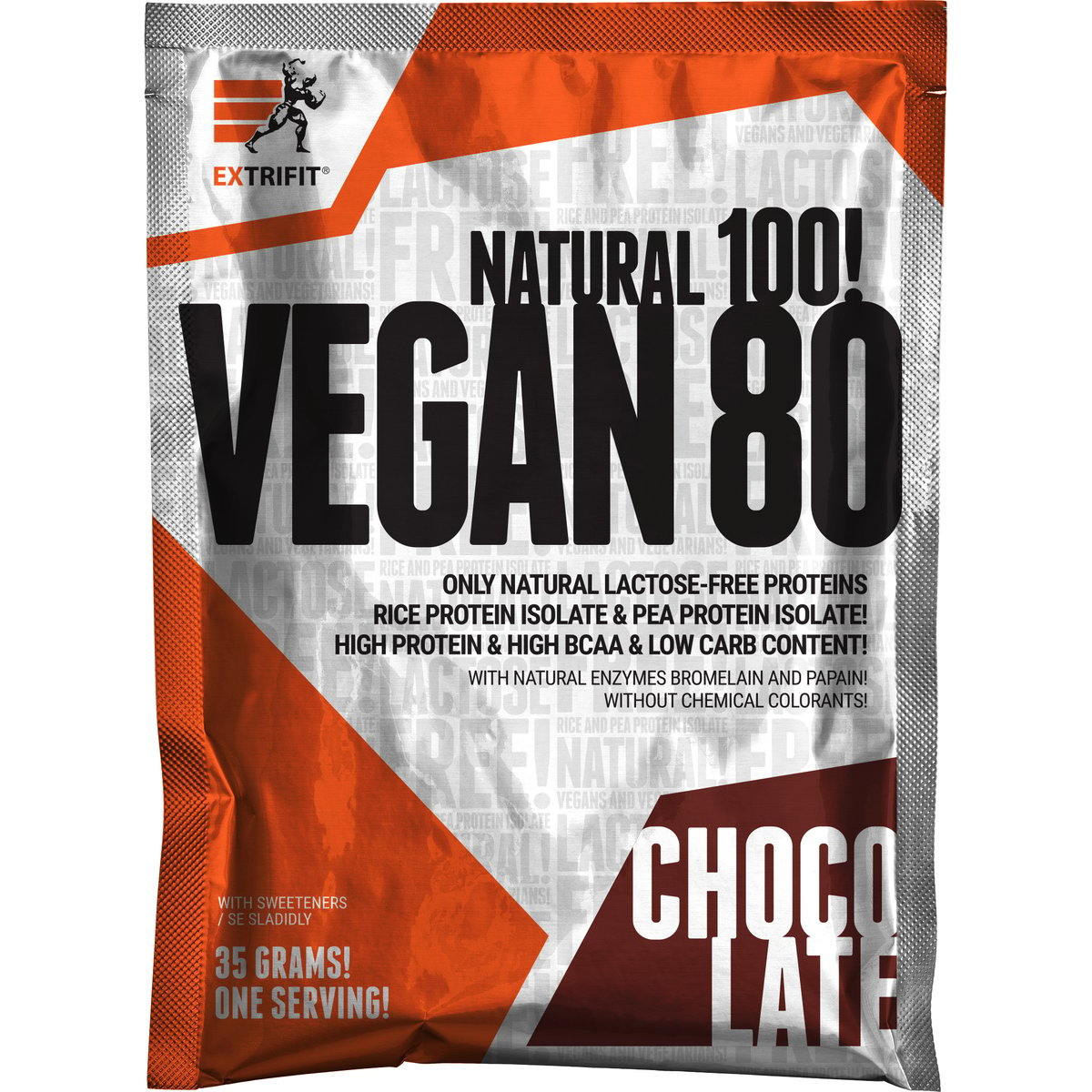Extrifit Vegan 80 čokoláda