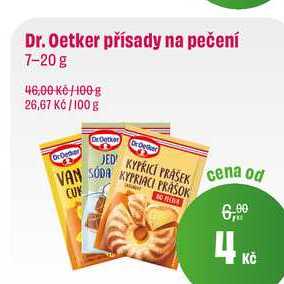 Dr. Oetker přísady na pečení, 7-20 g 