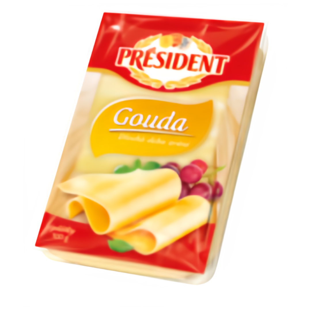 Président Gouda plátkový sýr