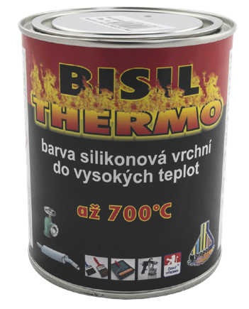 Bisil Thermo silikonová vrchní barva do 700 °C, 700 g,