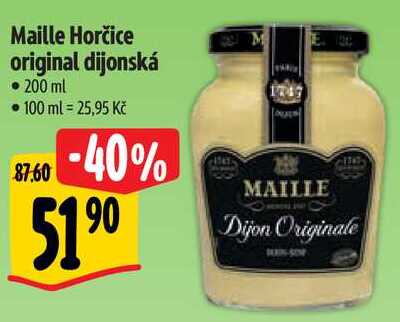 Maille Horčice original dijonská, 200 ml