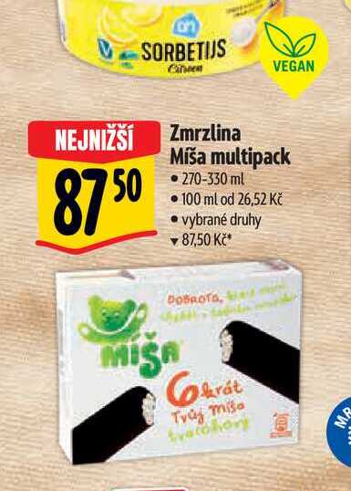  Zmrzlina Míša multipack 270-330 ml  