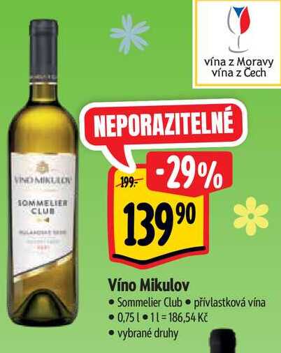  Víno Mikulov  0,75 l