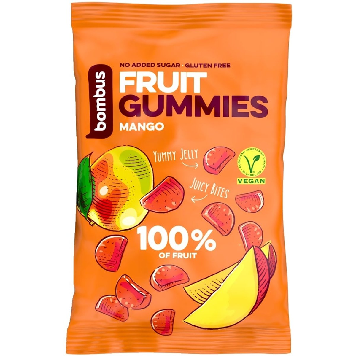 Bombus Fruit Energy Gummies mangové