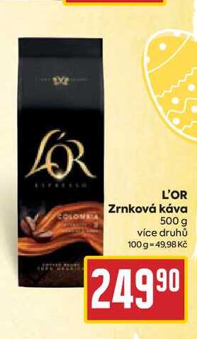 L'OR Zrnková káva 500 g