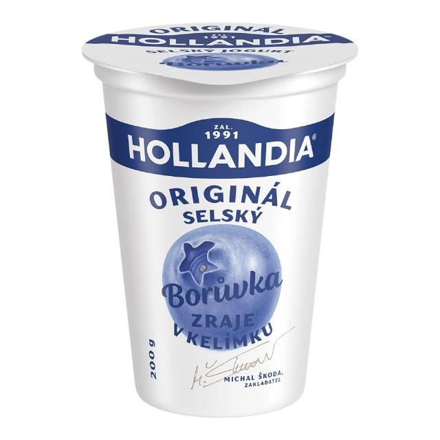 Hollandia Selský jogurt borůvka