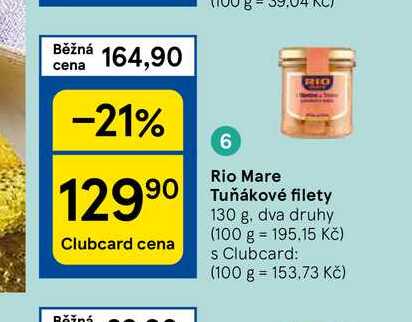 Rio Mare Tuňákové filety